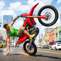 Icône de Moto Bike Wheelie Stunt Game